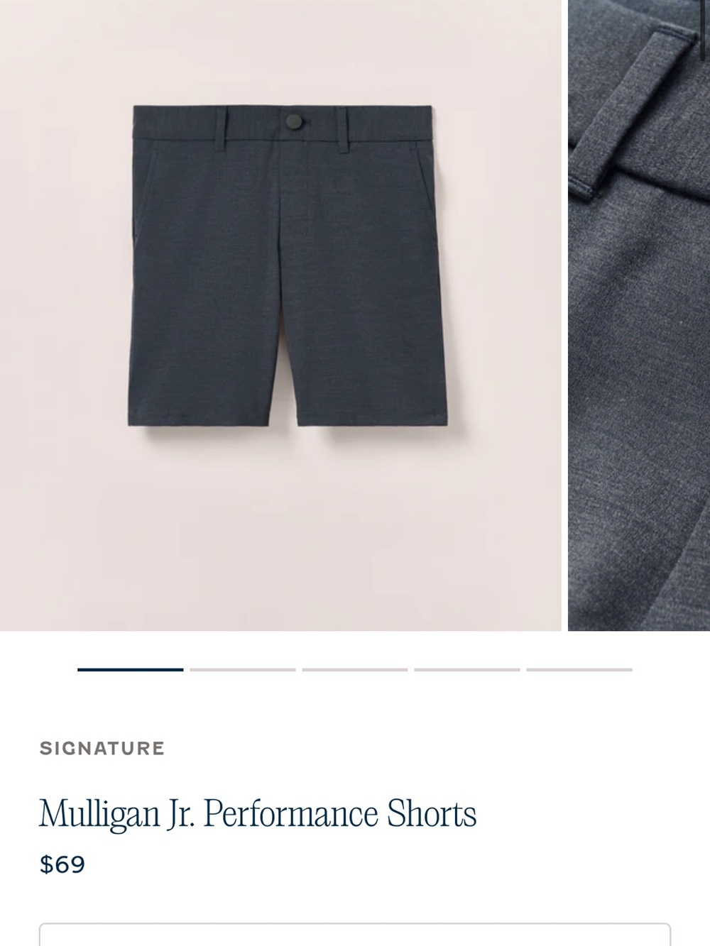 Johnnie O jr mulligan Performance Shorts - Charcoal. Youth 12